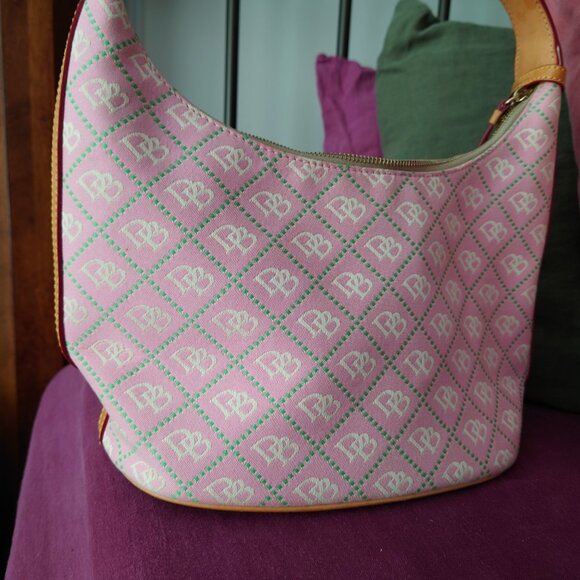 Vintage Dooney & Bourke Pink Bucket Purse - Picture 4 of 16